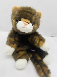 Peluche Ty Spice il gatto 1997 peluche Tabby con fiocco ed etichetta vintage 12" - Foto 1 di 12