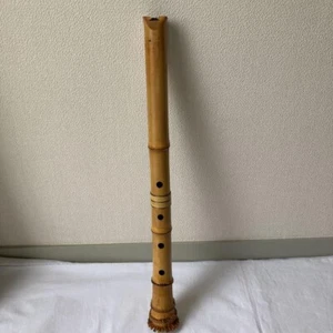 Japanisches Instrument Shakuhachi 22,8 Zoll vertikal Bambusflöte Taiho Schild - Bild 1 von 10