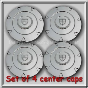Set 4 Chrome 2009-2010 Cadillac Escalade 18" Wheel Center Caps Replica Hubcaps - Picture 1 of 2