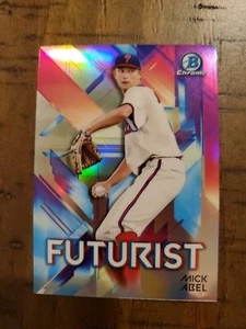 2021 Bowman - Futurist Pink Mojo Refractor #FUT-MA Mick Abel /199 (RC) - Picture 1 of 3