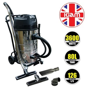Kiam KV80 80L GUTTER CLEANING VACUUM Cleaner 3 motor 3600 watt power - Picture 1 of 1