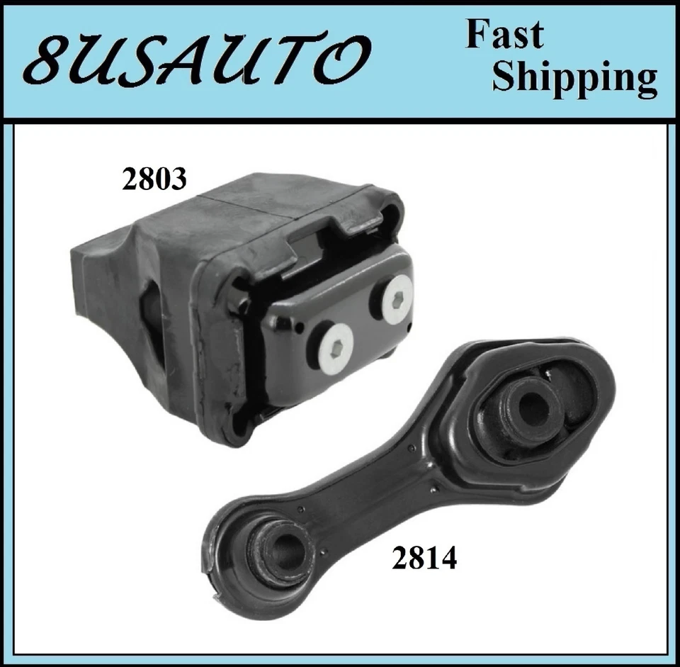 2 件装前置电机安装 适合 1994 - 1998 PONTIAC GRAND AM 2.3L 升 138cid & 2.4L - 签名 — 第 1/4 张图片
