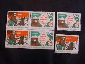 Estampillas póster de Smokey Bear 1960 SBr. 25-26 - Imagen 1 de 1