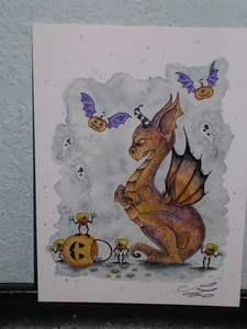 Amy Brown - Halloween Hijinx - Mini Print - SIGNED - Picture 1 of 1