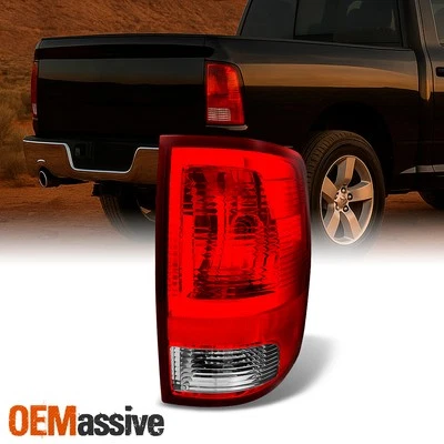 Se adapta a 09-18 Dodge Ram Rojo Transparente Luces Traseras Lámpara Pasajero Lado Derecho Repuesto Foto 1 de 4