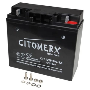 12V 19Ah 12N16A-3A battery for BMW R100 R Mystic type 247E manufactured 1993-1996 - Picture 1 of 4