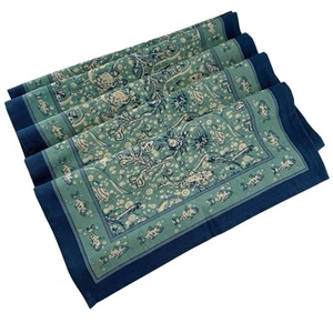 Pottery Barn Couleur Nature La Mer 16”x90” Table Runner Aqua Fish Blue Nautical - Picture 1 of 11