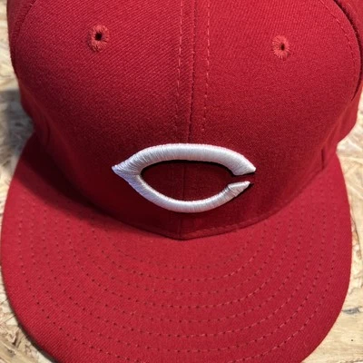 New Era 59FIFTY MLB Cincinnati Reds Fitted Hat Cap Mens Size 7 3/8 - Image 1 of 4
