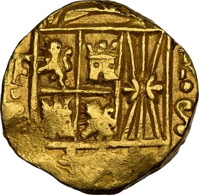 COLOMBIA, Bogotá, gold cob 2 escudos, 1748 SR, mintmark FS to left, assayer RS - Image 1 of 4