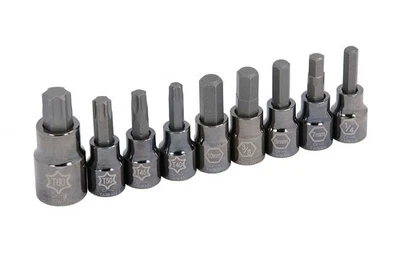 Brake Caliper Service Socket Set Torx T40 T45 T50 T60 Hex 7mm 8mm 10mm 1/4" 3/8" - Image 1 of 3