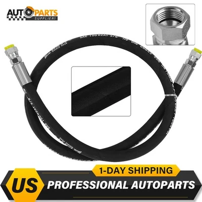 3/8” Hydraulic Hose Assembly 7685 PSI - Straight JIC Female #6  (9/16-18) - Image 1 of 4