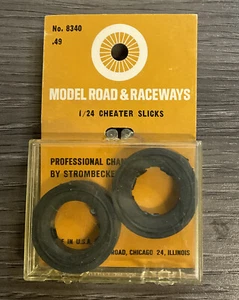 Strombecker Pro Series 1/24 Slot Car Cheater Slicks No. 8340 - NOS Vintage - Picture 1 of 3