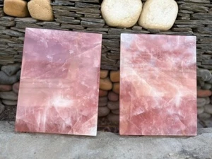 Natural Rose Quartz Slabs Of Good Quality / Rose Quartz Wall Tiles To Make Slabs - Picture 1 of 10