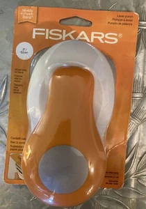 Fiskars XL Lever Punch-Circle, 2" XLP-5496 Orange/White - Picture 1 of 2