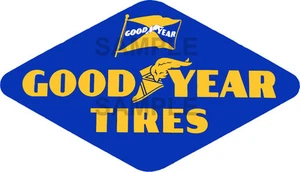 2 INCH VINTAGE STYLE GOOD YEAR TIRE DECAL STICKER SEVERAL SIZES AVAILABLE - Picture 1 of 1
