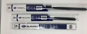 2019-21 Subaru Ascent Front & Rear Windshield Wiper 3 Full Blade Set Genuine OEM