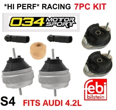 Juego de montaje de transmisión de montaje de motor izquierda y derecha con conectores de derivación Audi RS4 S4 4.2 Foto 1 de 2