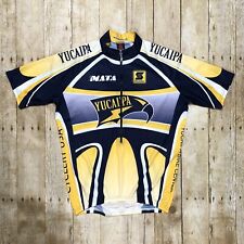 Squadra Cycling Jersey 1/2 Half Zip Short Sleeve Shirt Men Medium Yucaipa Yellow