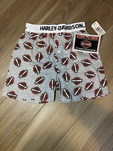 Vintage 90s Harley Davidson Biker Boys Boxers Size S - Picture 1 of 6