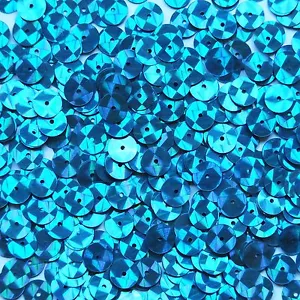 Lentejuelas Planas 8mm Azul Aqua Prisma Multi Reflectante Hechas en EE. UU. - Imagen 1 de 2