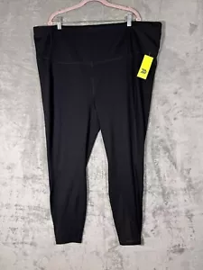 All in Motion Black Capri Cropped Black Athletic Leggings With Pockets 4X - Picture 1 of 8