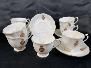 Antico RARO piattino tazza 1920 Royal Albert Figlie dell'Impero Britannico negli USA - Foto 1 di 24