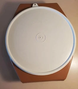 TUPPERWARE Vintage Taco Party Tortilla Holder #785-1 Brown with White top 230-4. - Picture 1 of 12