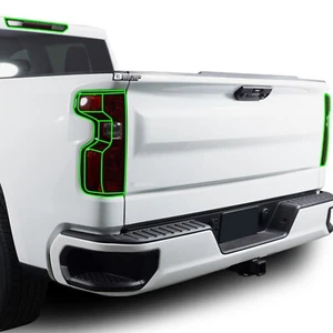 Fits Chevy Silverado 19-25 Taillight Tail Light Precut Smoked PPF Tint Film - Picture 1 of 6