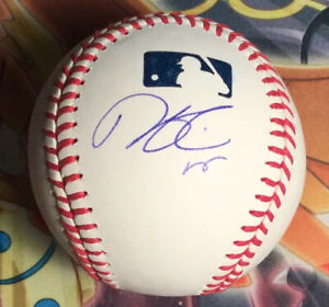 Dustin Pedroia Autograph Signed Baseball OMLB Rawlings Ball Boston Red Sox Auto