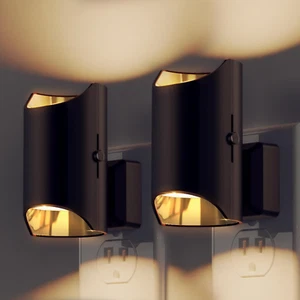 Night Light, Dimmable Night Lights Plug into Wall, Dusk to Dawn Sensor, Soft Whi - Picture 1 of 12