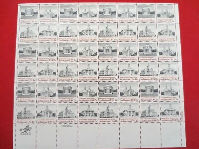 DOC Scott #1779-82 American Architecture 15¢ Sheet of 48 MNH XF - Image 1 of 4