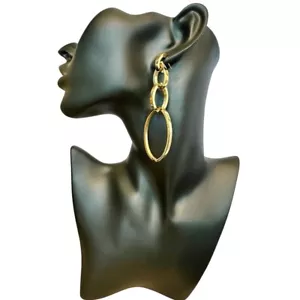 Vita Fede Womens Gold Tone Cassio Drop Earrings Gold Tone - Picture 1 of 3