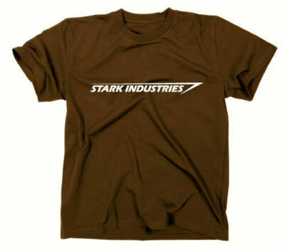 Stark Industries Logo T-Shirt Iron Man Tony Avengers Schriftzug Schrift Firma