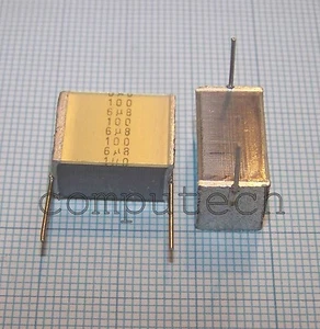 2 pezzi Condensatore Film Poliestere 6,8uF 100V 10% Epcos/TDK MKT SilverCap - Bild 1 von 1