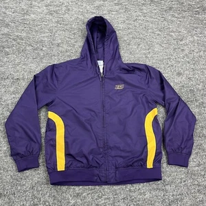 East Carolina Pirates Jacket Mens Medium Purple Football NCAA KA Inc Windbreaker - Picture 1 of 13