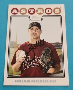 Tarjeta autografiada por Brian Moehler 2008 Topps #UH22 Houston Astros 2008 firmada a mano - Imagen 1 de 3