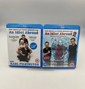 An Idiot Abroad 1 + 2 Blu-Ray Comedy Ricky Gervais / Karl Pilkington Free Post - Picture 1 of 5