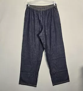 Country Store Jeans Womens Sz L Denim Comfy Versatile Pull-On Med Chambray Pants - Picture 1 of 10