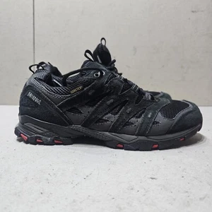 MEINDL 9164-91 WOMEN'S LEATHER LACED UP GORETEX LOW TOP TRAINERS BLACK UK5 EU38 - Picture 1 of 11