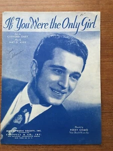 "If You Were The Only Girl" aufgenommen von Perry Como Song Noten 1929 - Bild 1 von 1