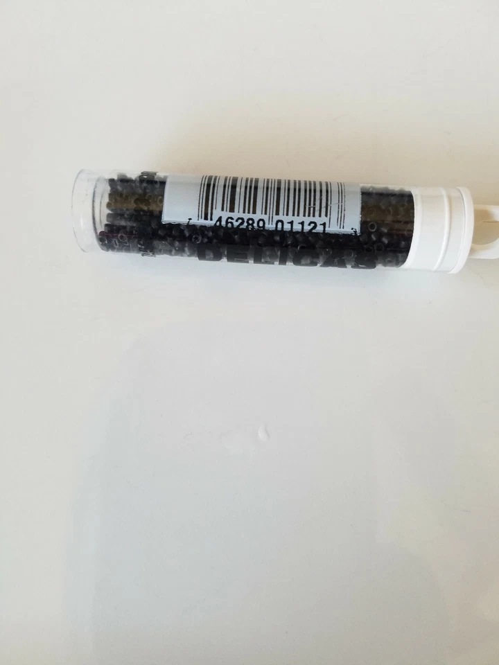 Miyuki Delica 11/0 - Negro Mate Opaco - 7,5 gramos (DB0310)  Foto 1 de 1