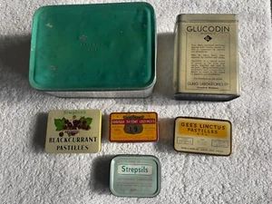 Sechs alte Ladendosen Vintage Sammlerstücke für Ausstellungszwecke oder Requisiten - Bild 1 von 24