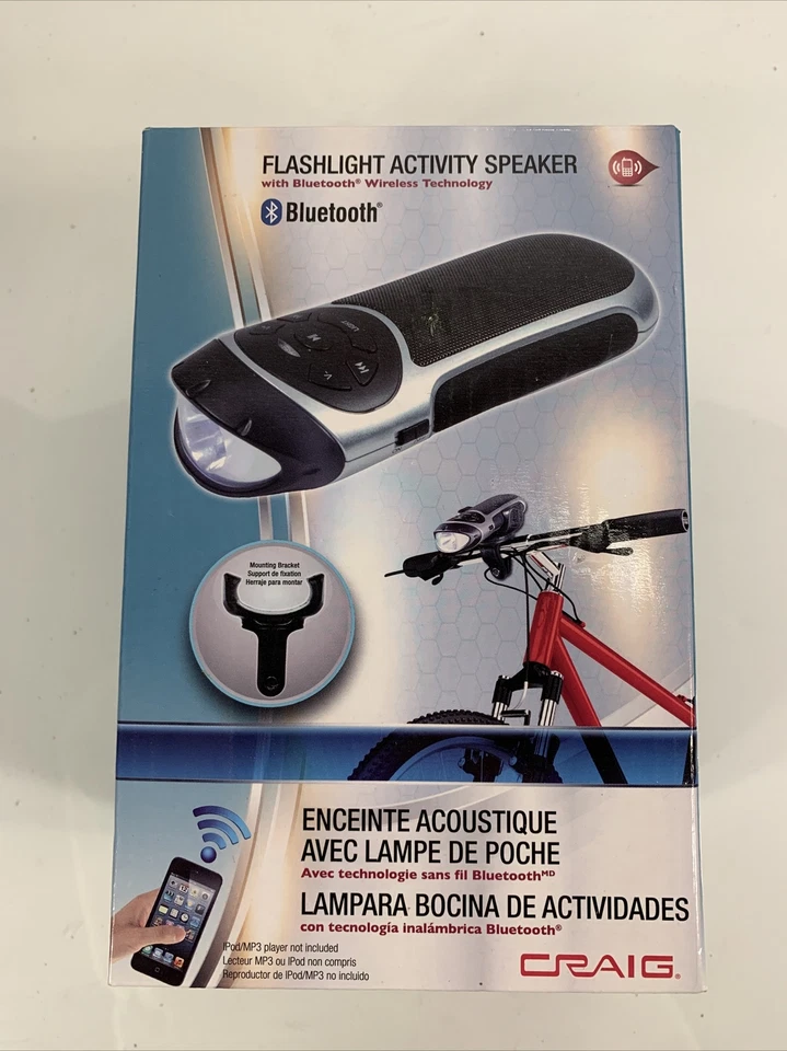 ALTAVOZ ACTIVIDAD LINTERNA CRAIG con TECNOLOGÍA INALÁMBRICA BLUETOOTH Foto 1 de 3