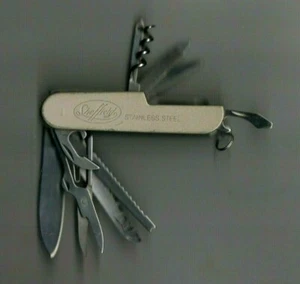 Sheffield Mfg. Stainless Steel Folding 11-Tool Pocket Knife SCISSORS-SAW  - Picture 1 of 2