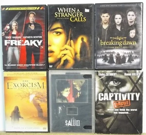 6 HORROR SCARY OCCULT DVD movies Lot #M720 FREE US S/H Saw Vince Vaughn Twilight - Picture 1 of 1