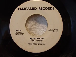 JIMMY CANNADY - More-Rocco/South-Side - Rare Jazz/Blues PROMO 45 on Harvard  - Picture 1 of 2