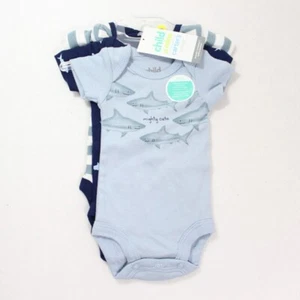Child of Mine by Carter's Baby Boy Preemie Size 3 Pack Short Sleeve Bodysuits - Picture 1 of 5