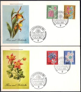 Germany 1963 flowers FDC - Picture 1 of 1