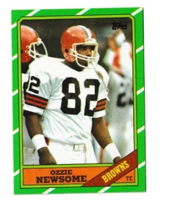 OZZIE NEWSOME 1986 Topps #191 Cleveland Browns Alabama Crimson Tide - Picture 1 of 2