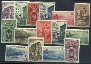 MONACO STAMP YVERT 200/214 SCOTT B 36 / 50 " RED CROSS 1940 15 VALUES" MNH VVF - Picture 1 of 1
